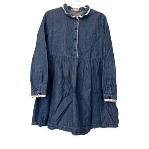 Bonpoint Chambray Button Down‎ Collared Dress Blue